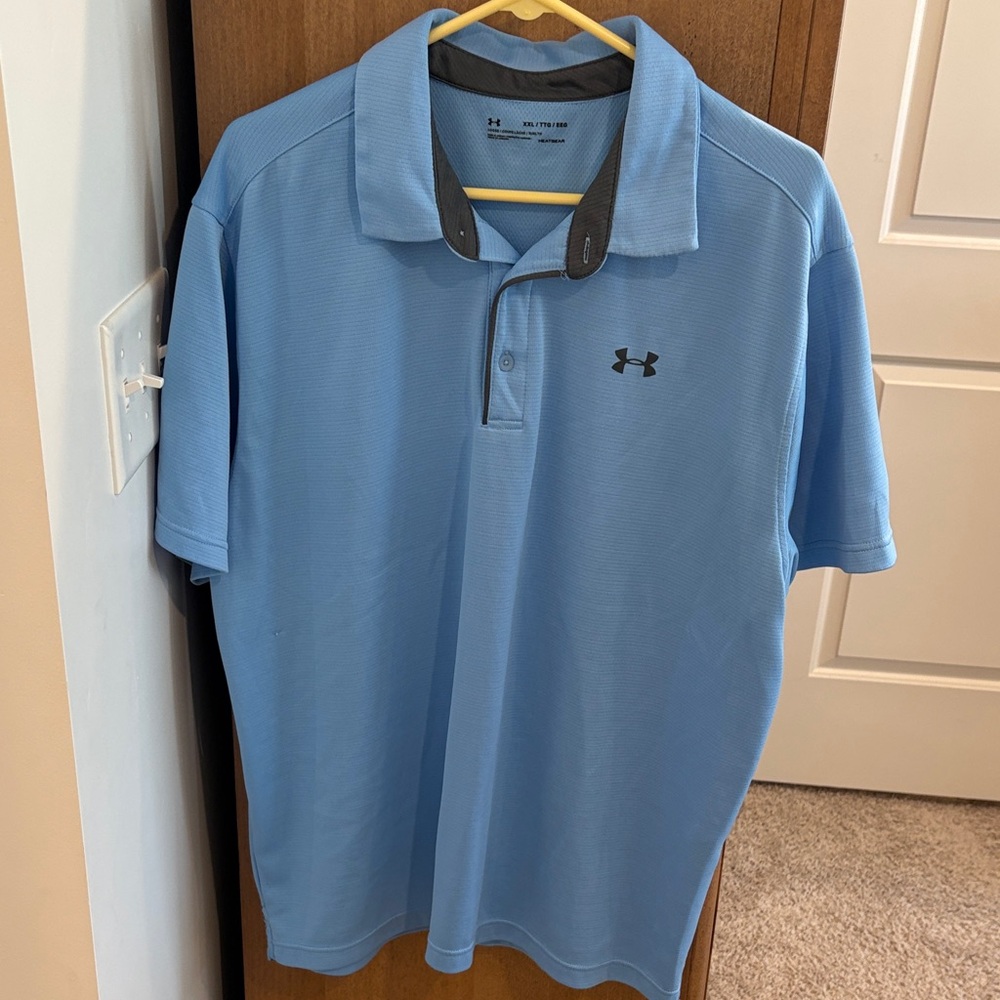 Under Armour Men's Light Blue Polo